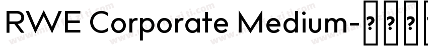 RWE Corporate Medium字体转换